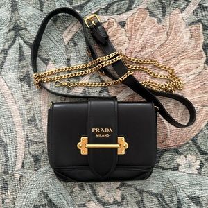 Black Prada Cahier Belt Bag Excellent Condition